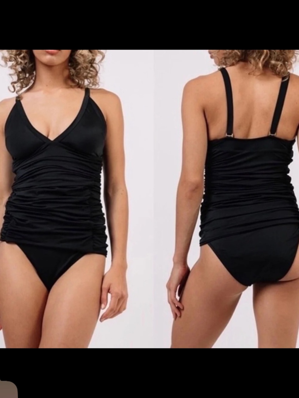 We Are HAH It Suits U One Piece Convertible Swimsuit Dress Black Size S - NWT